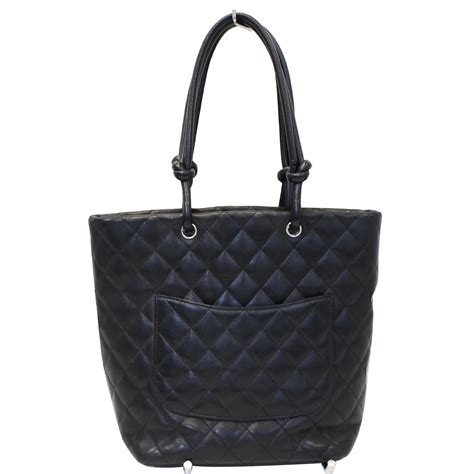 chanel small cambon tote bag black lining|Chanel Black Quilted Calfskin Cambon Tote Small .